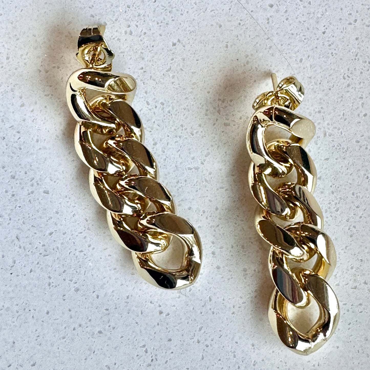 XL Tatum Cuban Link Chain Stud Earring