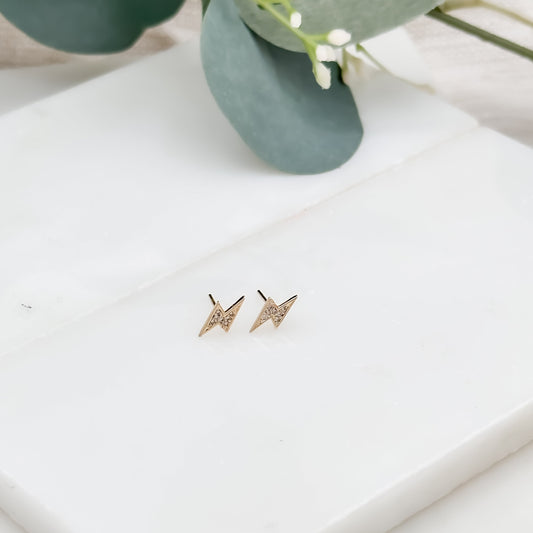 Firebolt Stud Earring