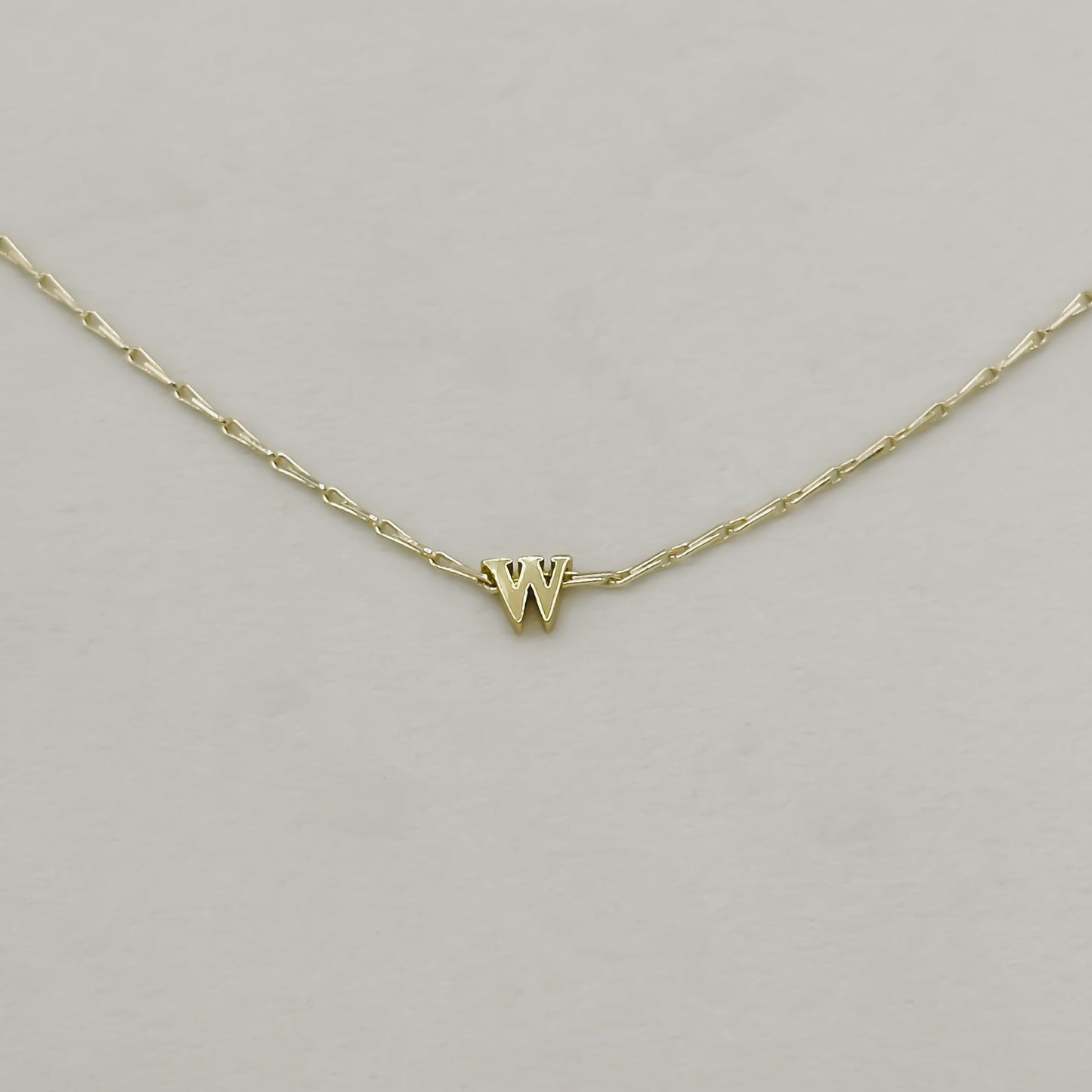 Tiny Initial Necklace