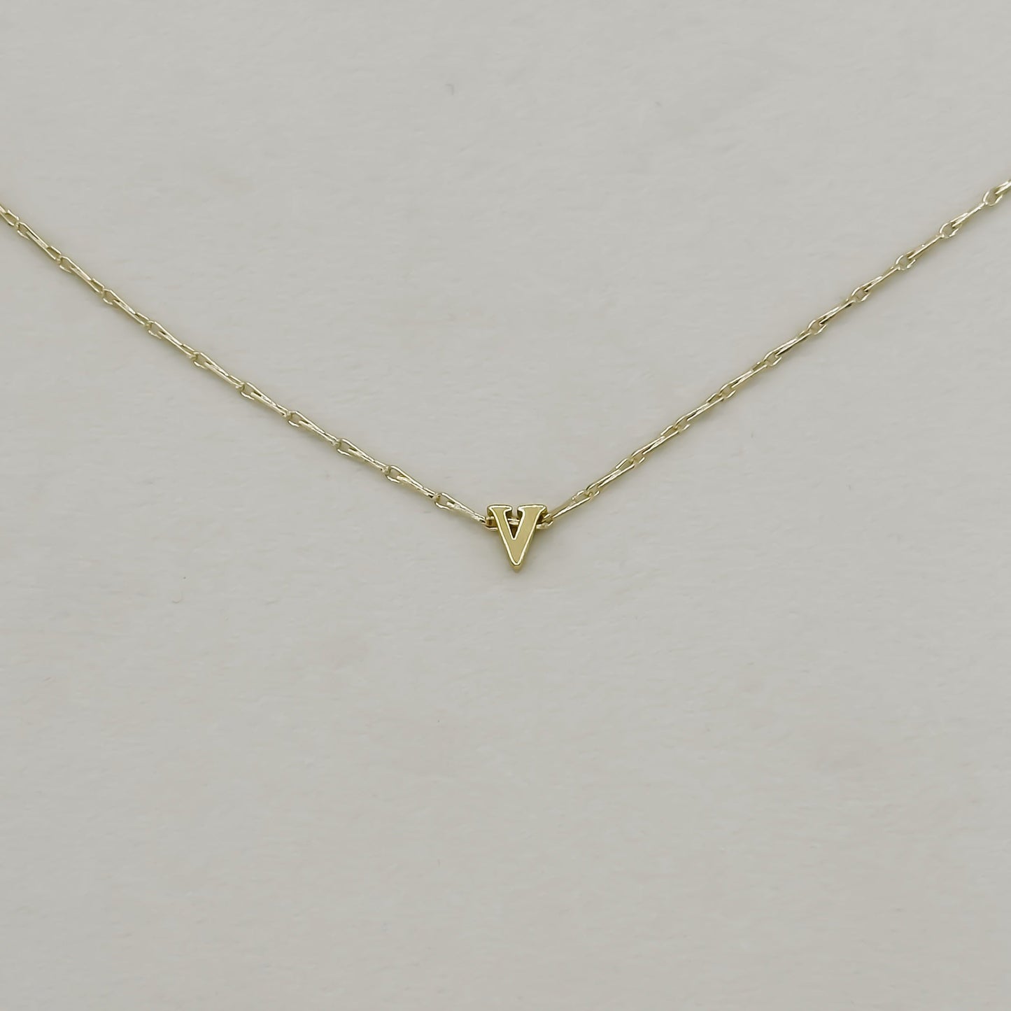 Tiny Initial Necklace