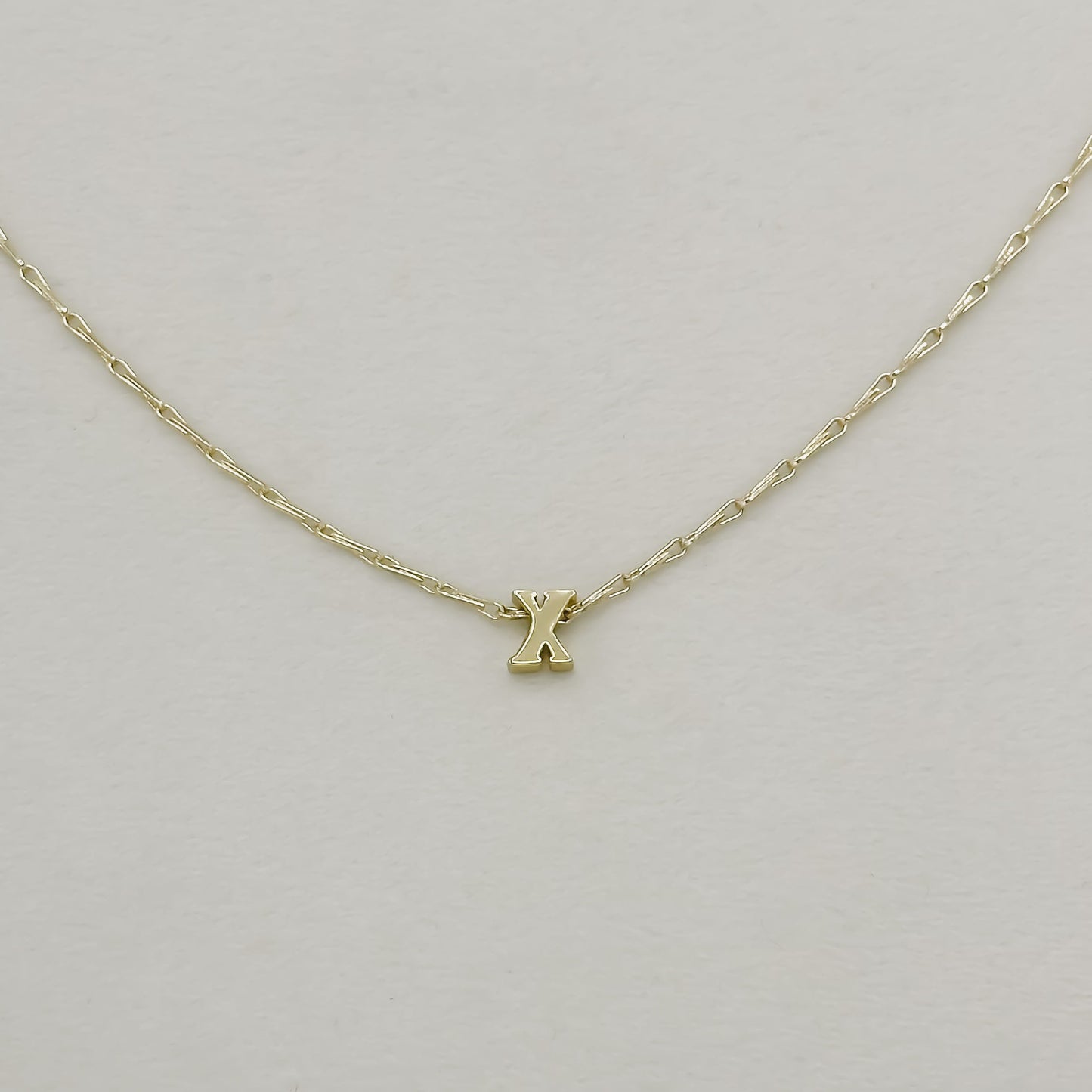 Tiny Initial Necklace