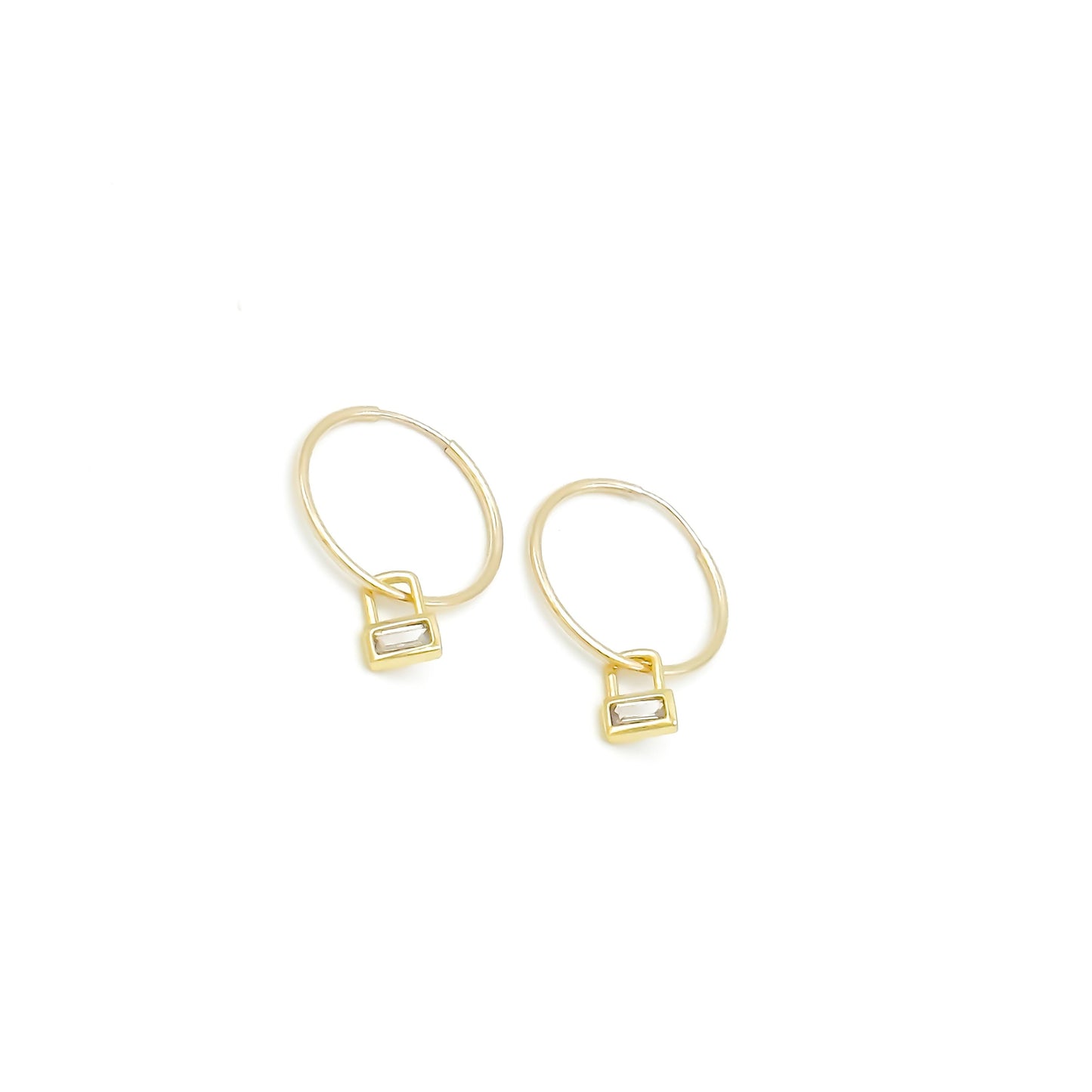 Hazel Charm Hoop Earring