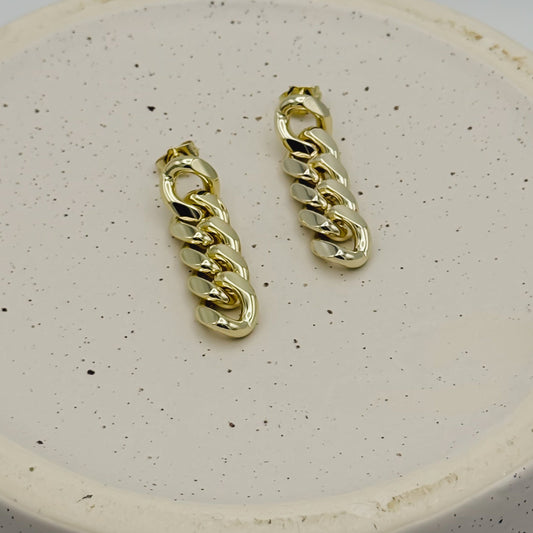 XL Tatum Cuban Link Chain Stud Earring