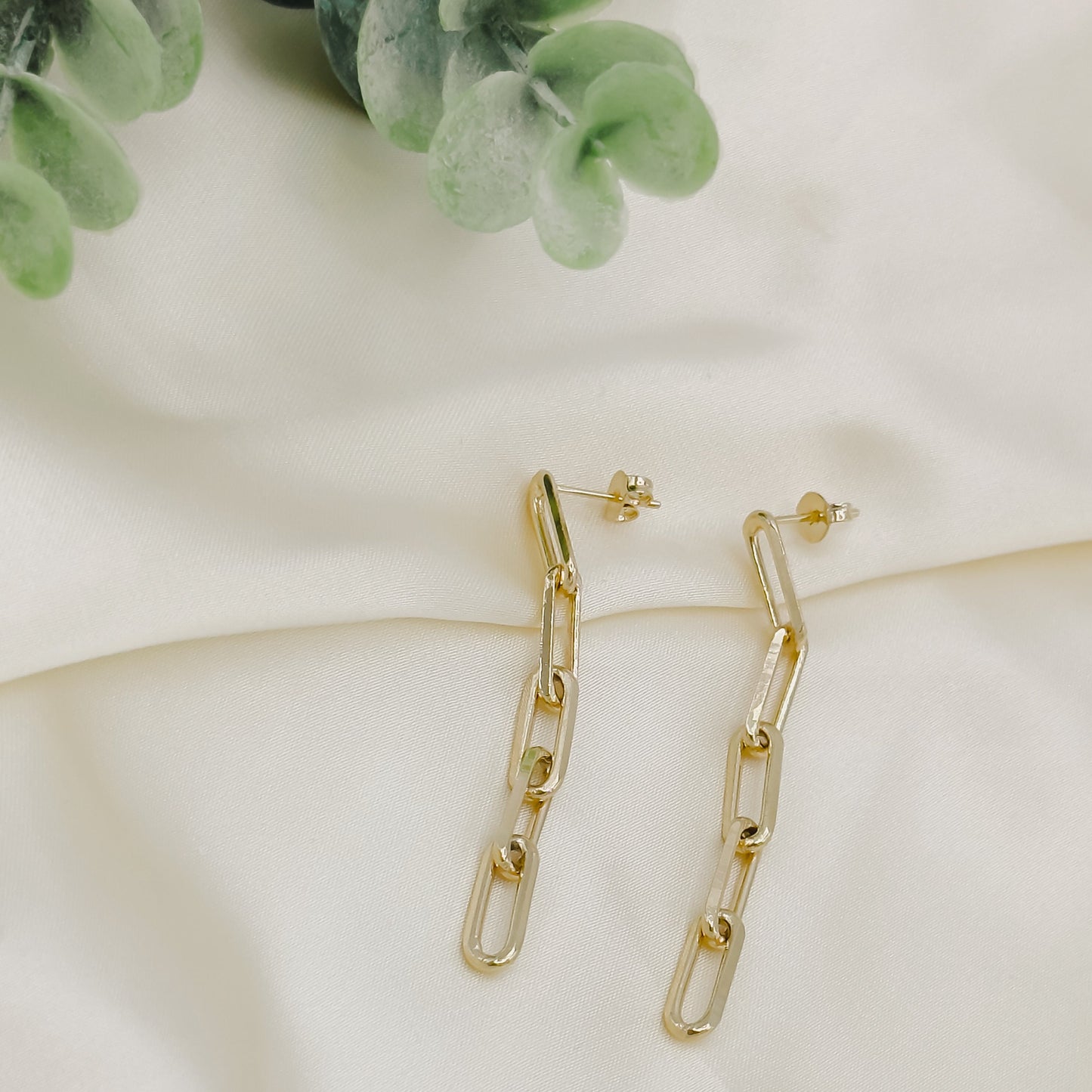 Palmer Paperclip Chain Stud Earring