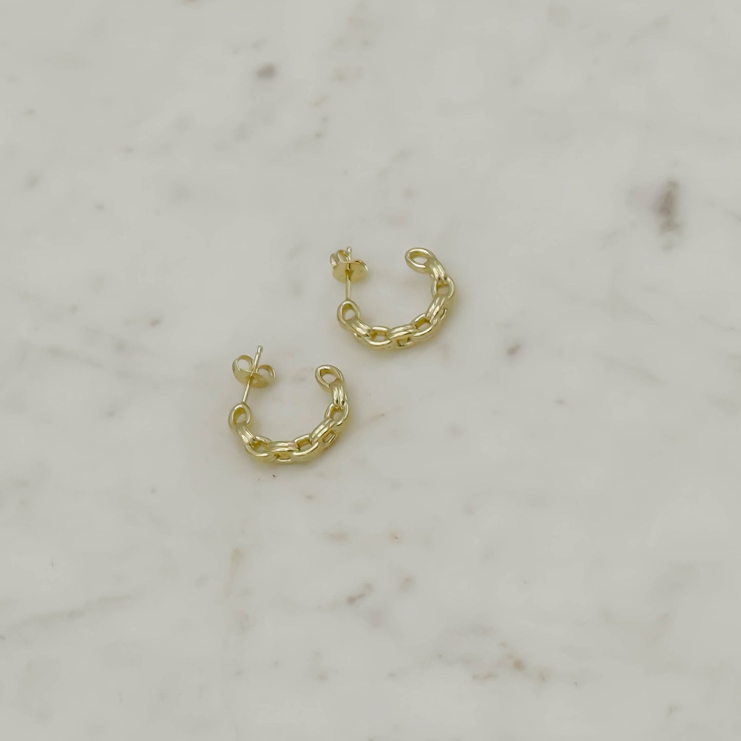 Sidney Chain Link Hoop Earring