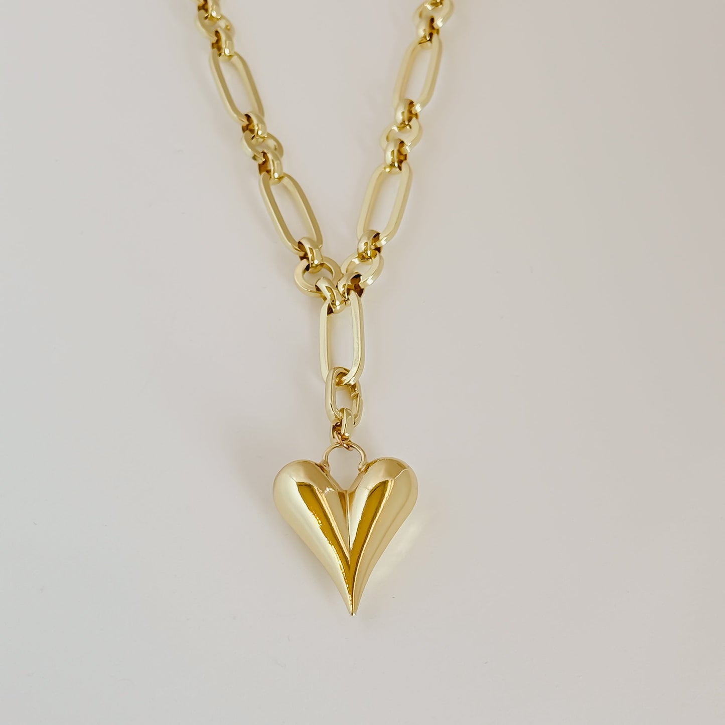 Chunky Statement Heart Necklace