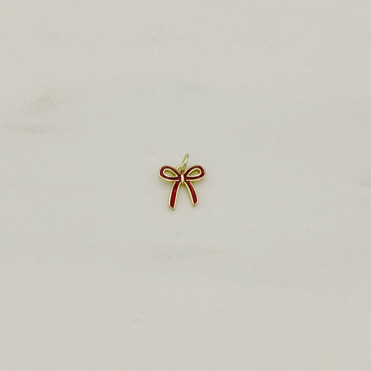 Red Bow Charm