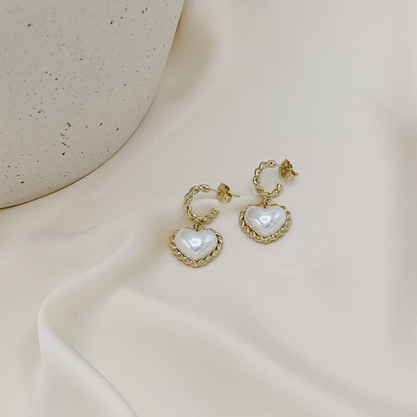 Margaret Heart Hoop Earrings