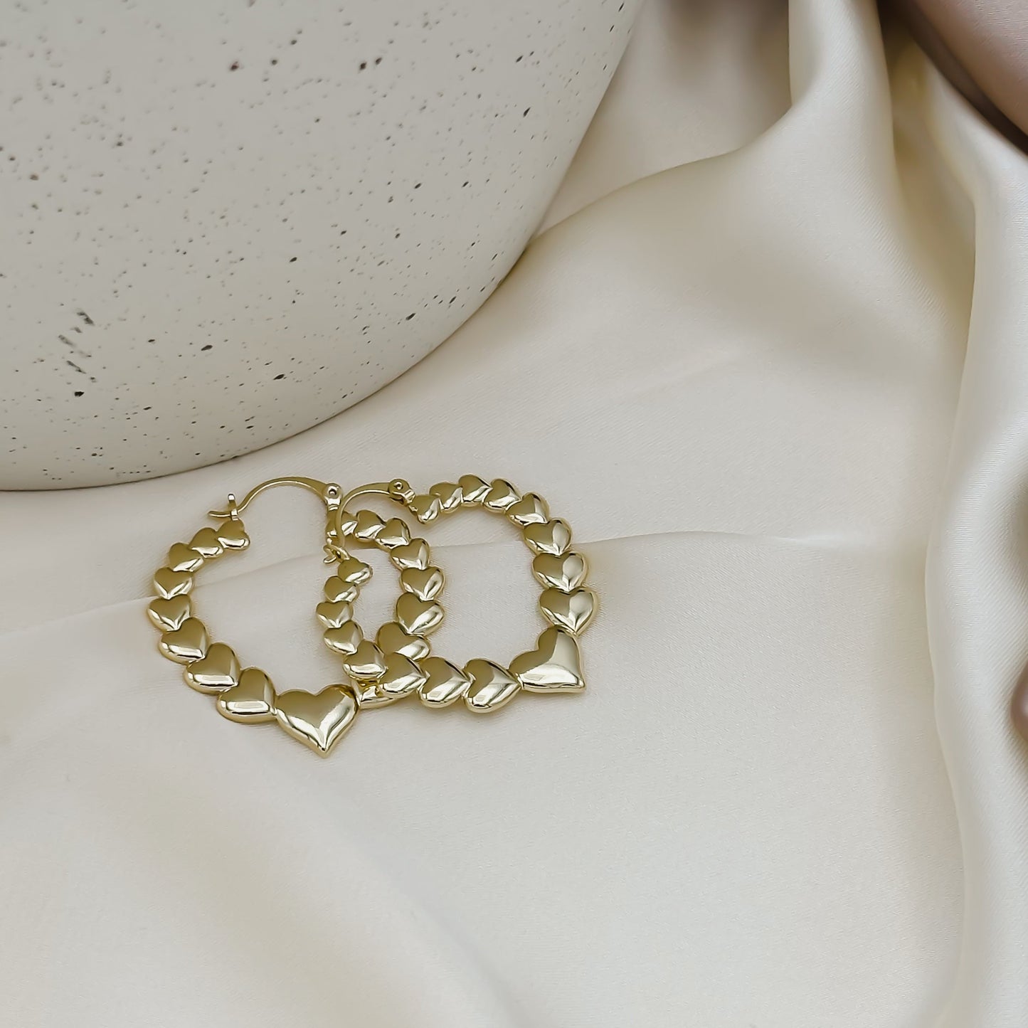 Camilla Heart Hoop Earring