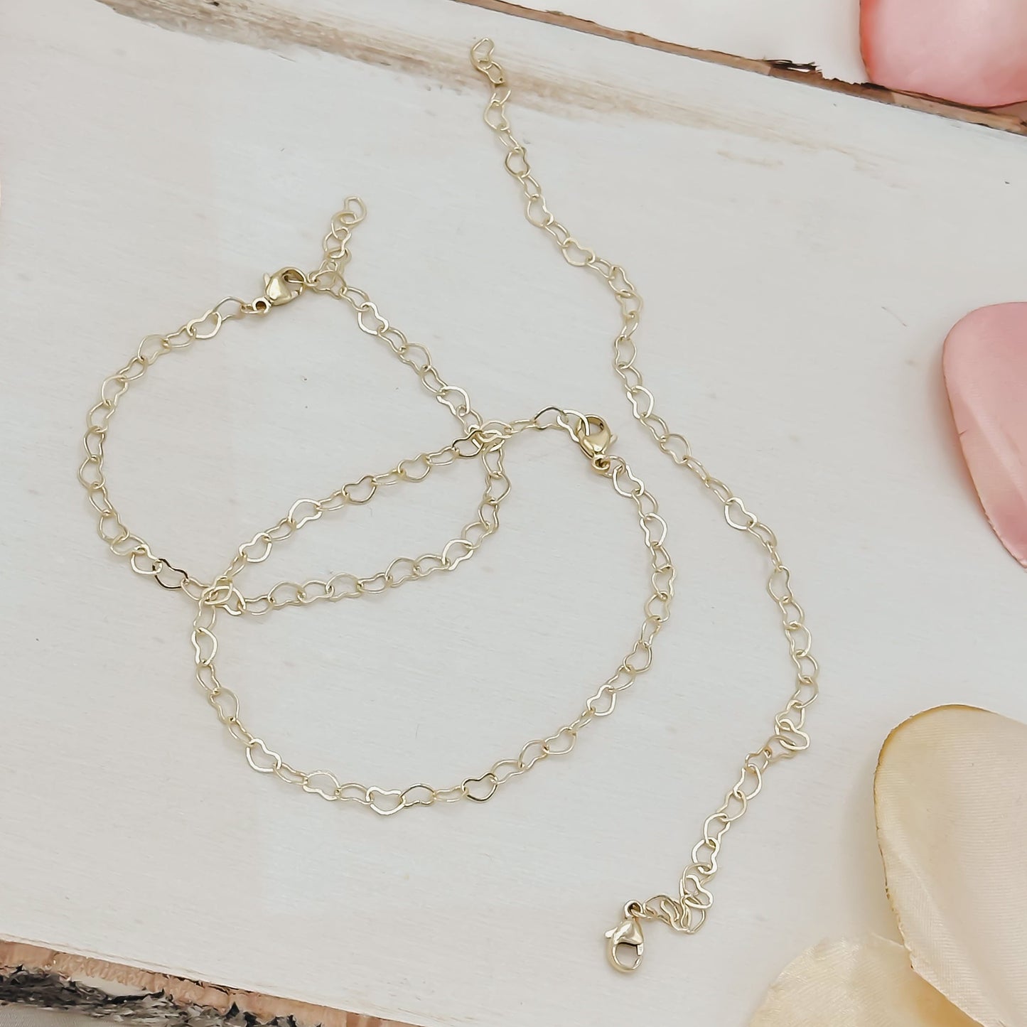 Heart Link Chain Bracelet