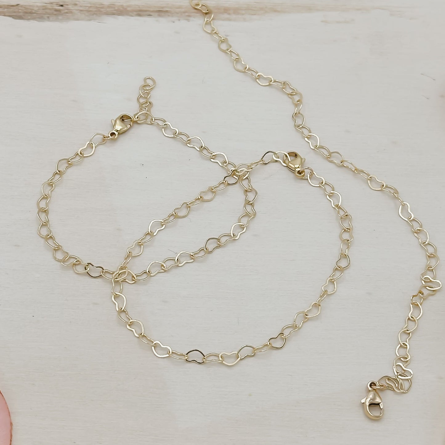 Heart Link Chain Bracelet