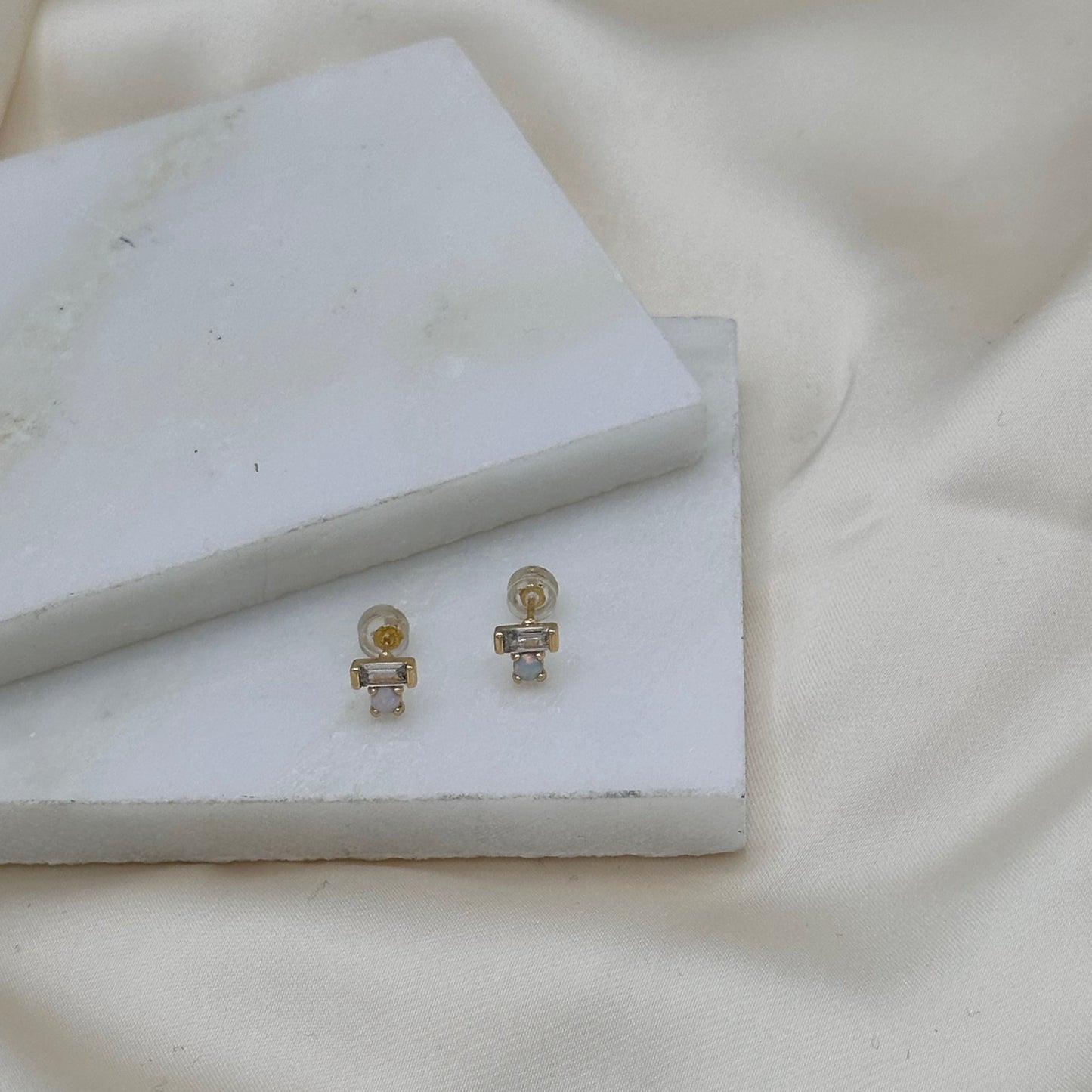 Sol Opal Stud Earring