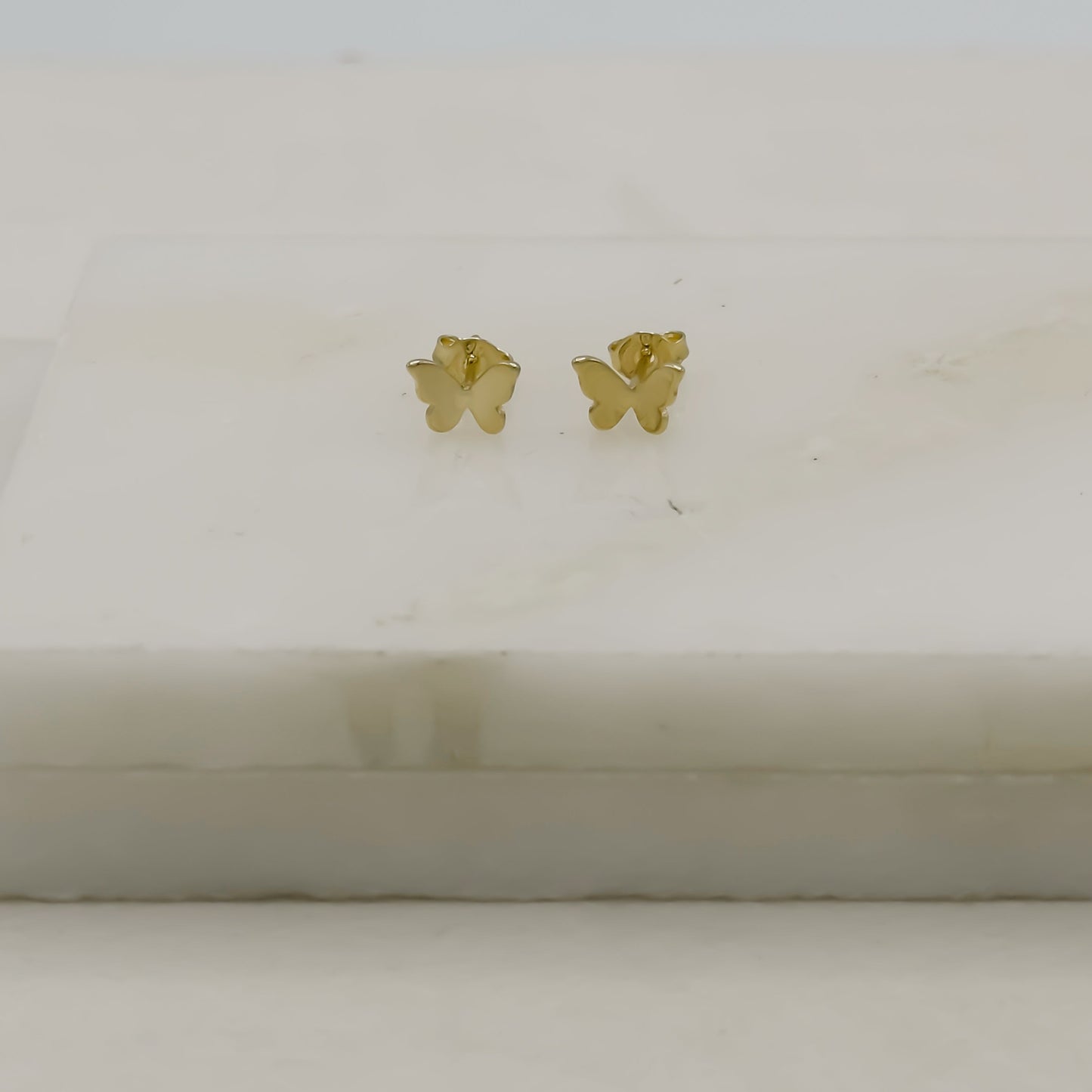 Golden Mariposa Stud Earrings