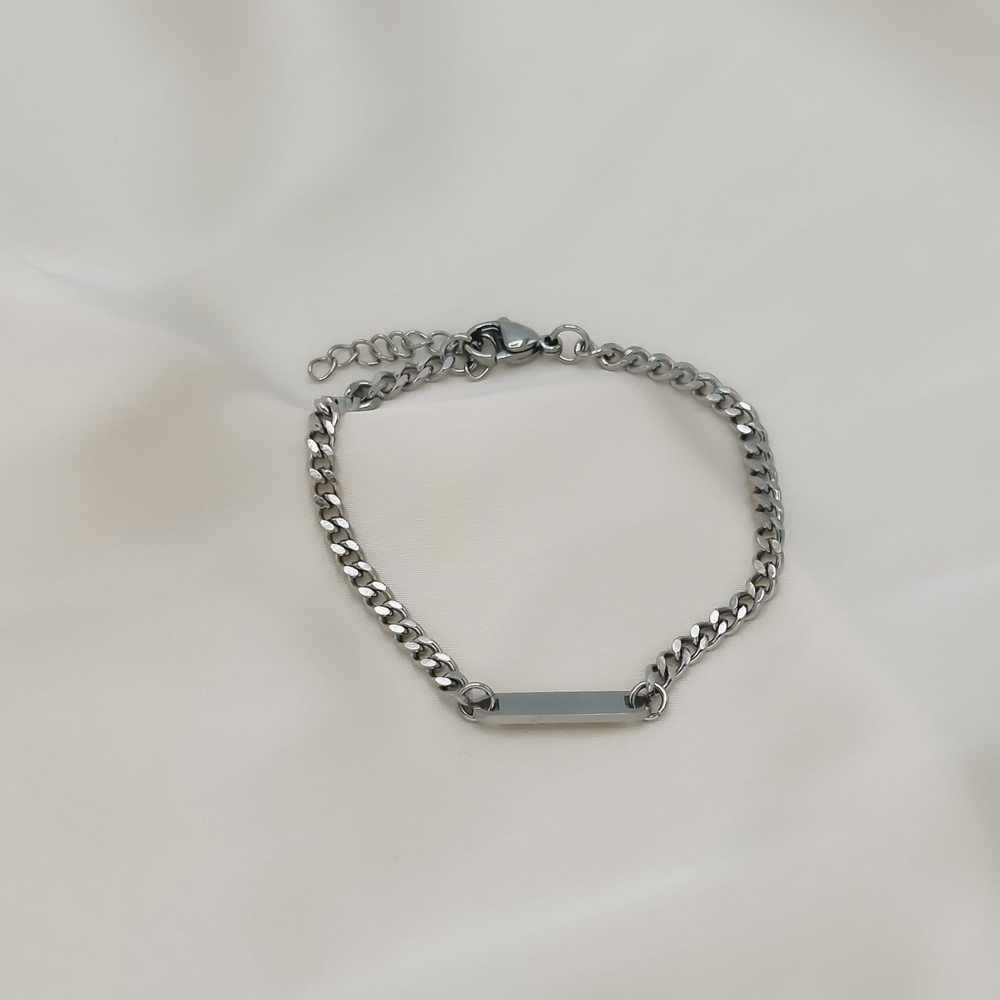 Custom Engraved Curb Chain Bracelet