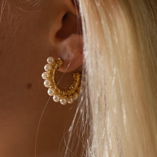 Marigold Hoop Earring