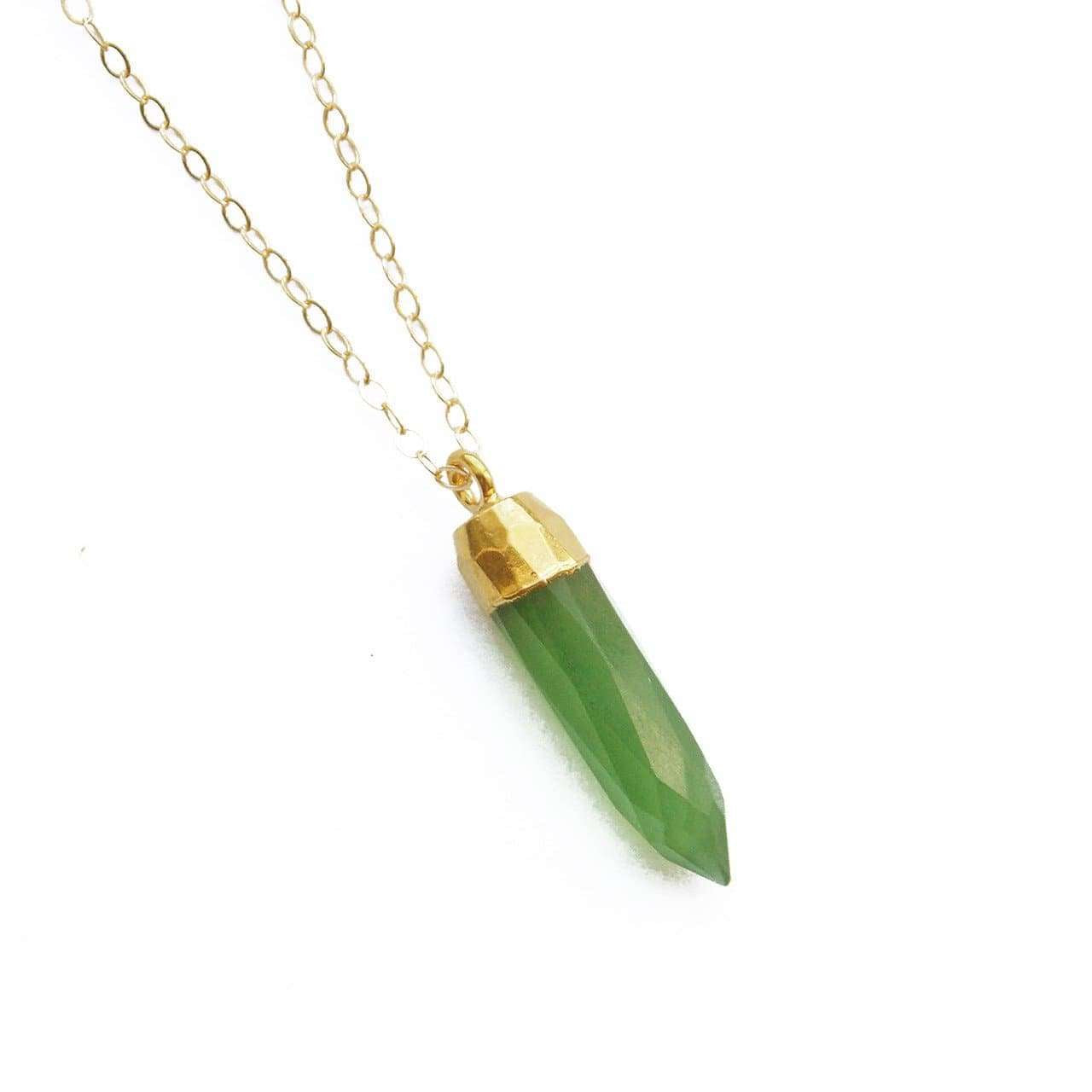 Jonesy Wood:Necklace:Mallory Necklace:Green Tourmaline