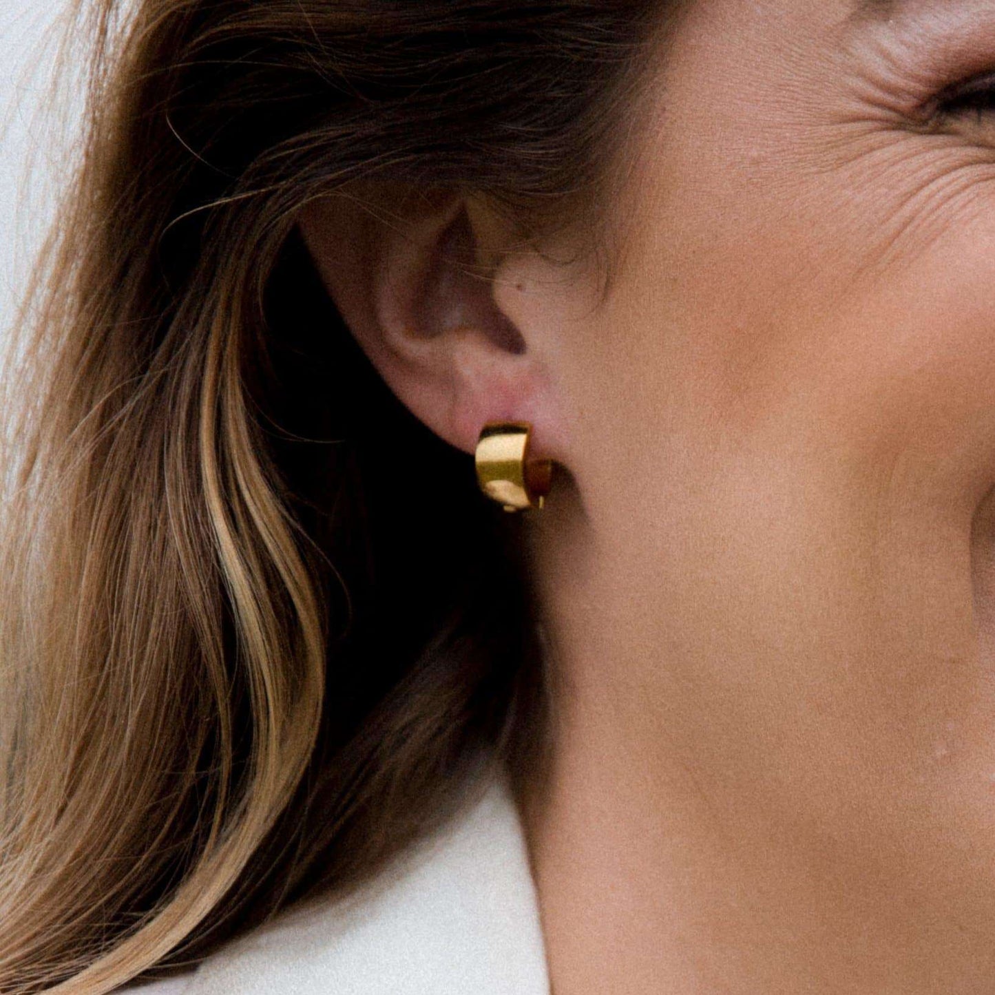 Jonesy Wood:Earrings:Poppy Hoop Earring