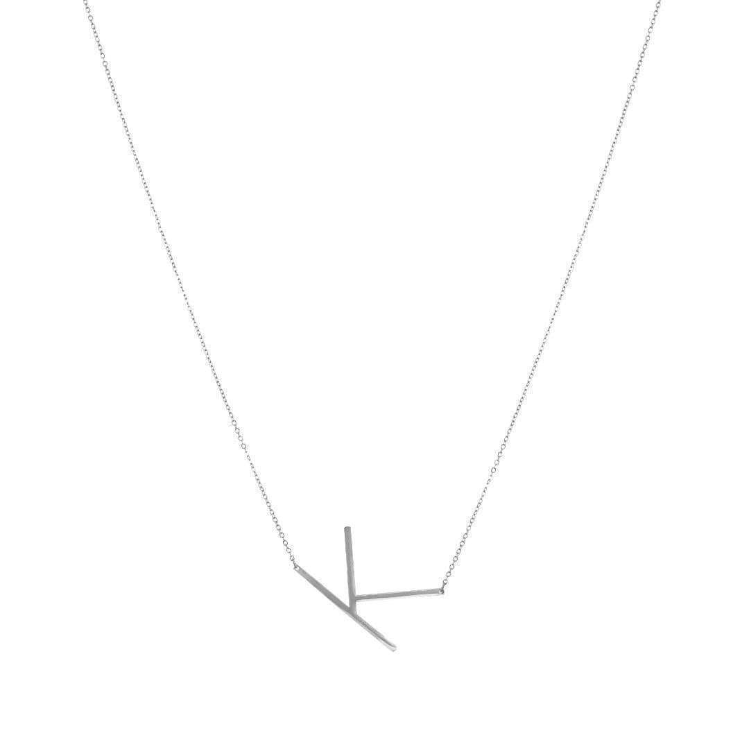 Jonesy Wood:Necklace:Silver Initial Necklaces