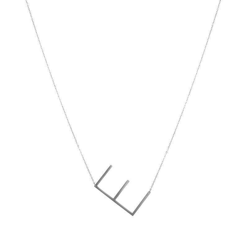 Jonesy Wood:Necklace:Silver Initial Necklaces